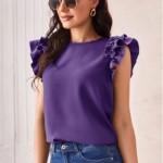 BLUSA SISA CON FRUNCIDO UNICOLOR