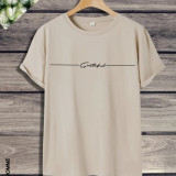 Camiseta con estampado de letra