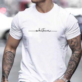Camiseta con estampado de letra