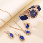 Set de Reloj azul dama
