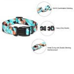 Collar Ajustable para perro  patrones azules