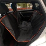 Almohadilla de asiento de coche para mascotas con unión de contraste para gatos y perros para viajes
