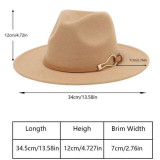 Sombrero Fedora Caqui Diseño Cinturon