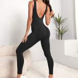 Body deportivo de cuello scoop de espalda abierta