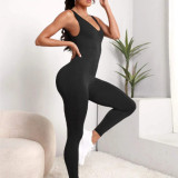 Body deportivo de cuello scoop de espalda abierta