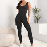 Body deportivo de cuello scoop de espalda abierta