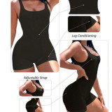 Body deportivo unicolor tejido de canalé