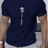 Camiseta hombre con estampado floral