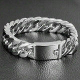 Pulsera de aleación de zinc electroplateada doble hebilla