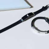 Set de pulseras diseño día y noche de acero inoxidable
