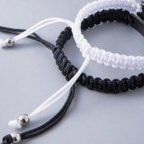 Set de pulseras diseño de luna y sol de acero inoxidable