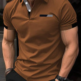 Camisa polo color en contraste