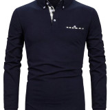 Camisa polo con ribete a cuadros
