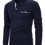 Camisa polo con ribete a cuadros