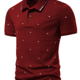 Camisa polo con estampado geométrico