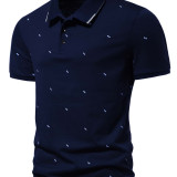 Camisa polo con estampado geométrico