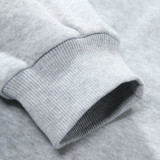 Sudadera de color combinado a rayas con forro térmico
